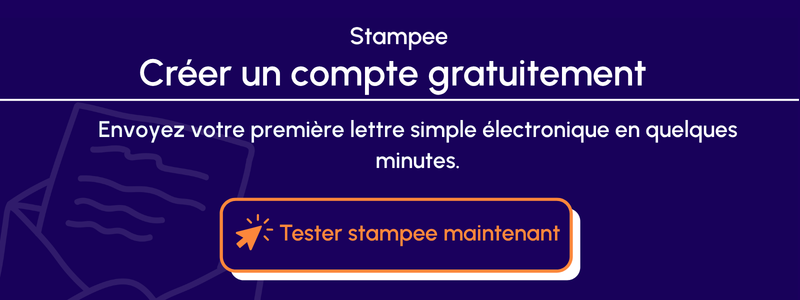 Envoyer une lettre électronique simple avec Stampee | 2€ seulement