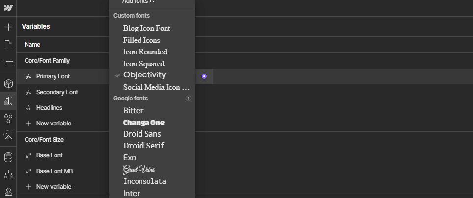Typography - Property X Webflow Template