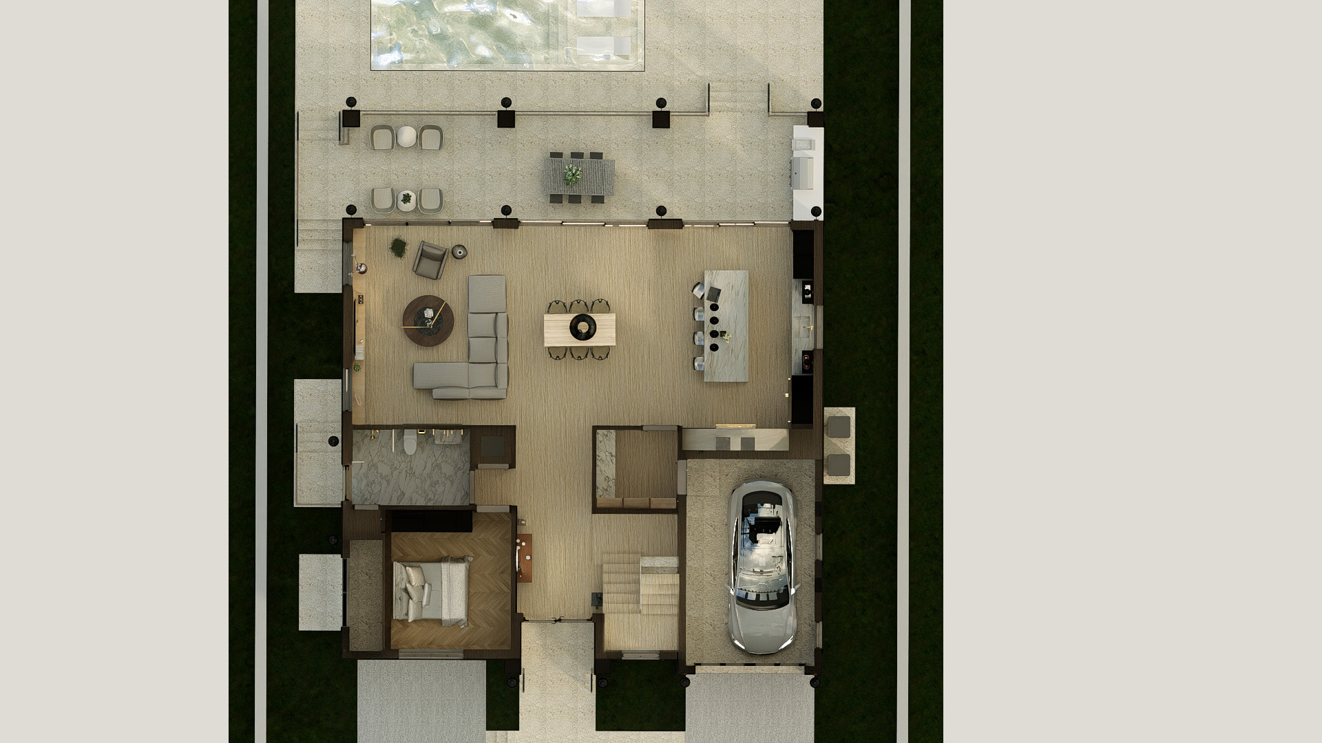 First floor rendered plan