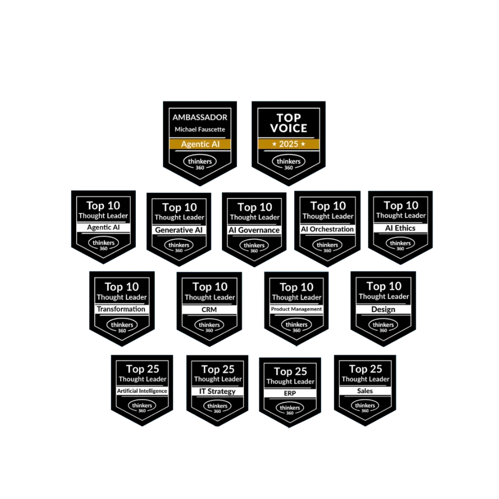 360 Thinker Award Badges for Michael Fauscette