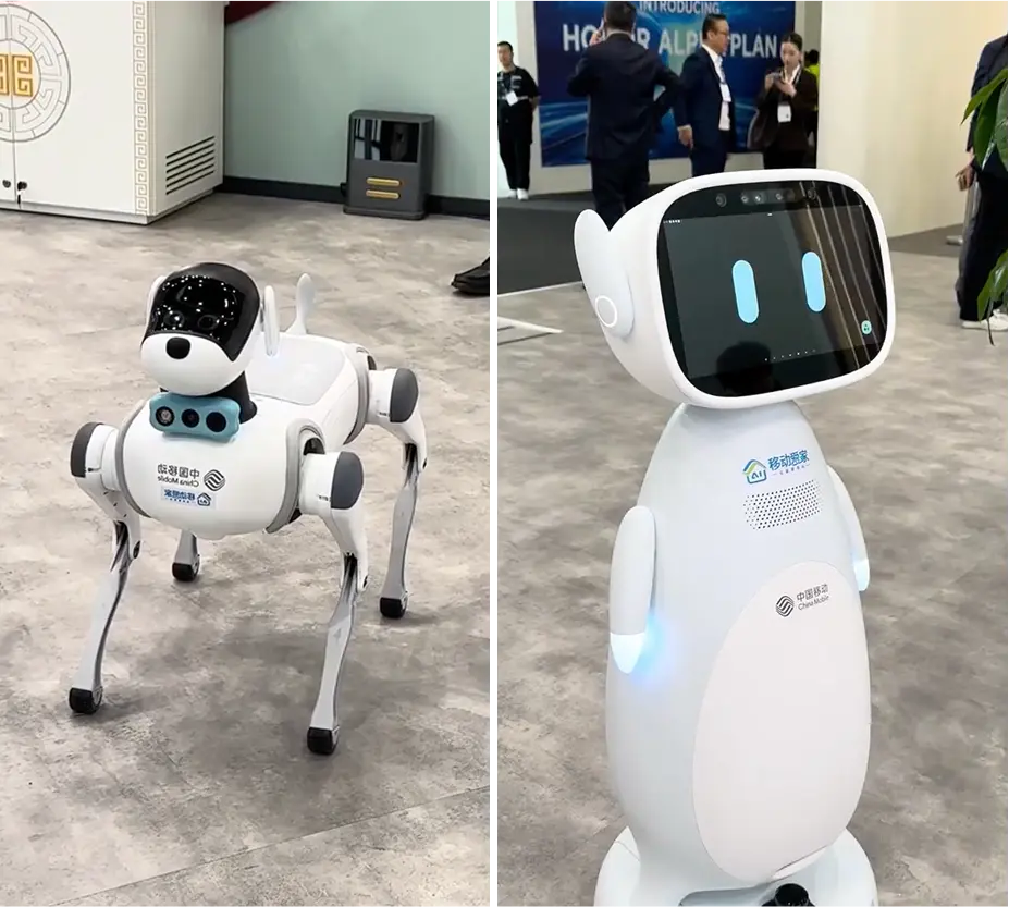 Robot mascota y robot asistente presentados en el MWC
