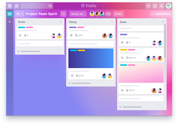 detalle trello, software de gestión de proyectos