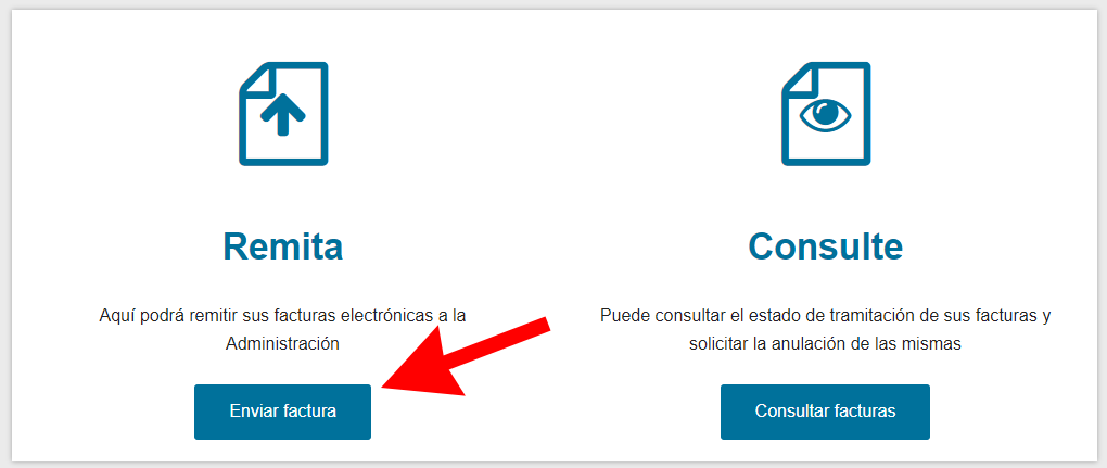 hacer clic en Enviar factura