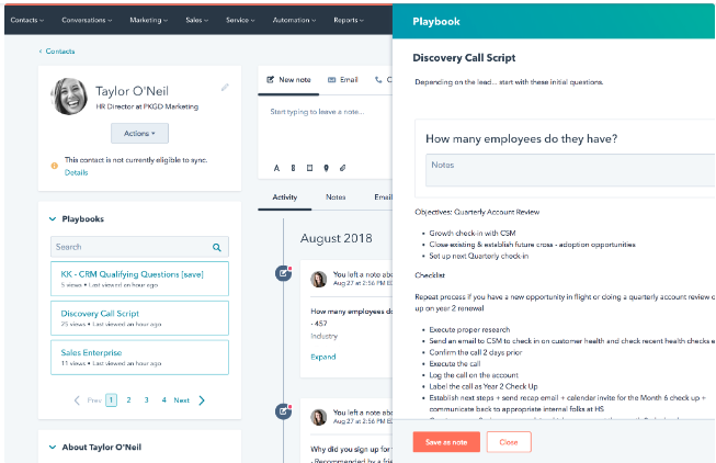 CRM para autónomos de HubSpot