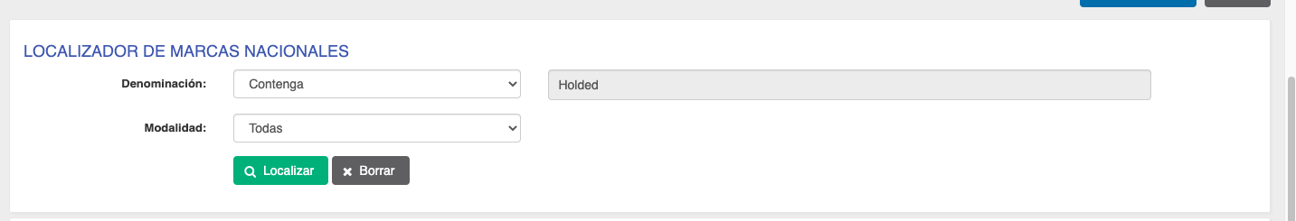 Localizador de marcas comerciales