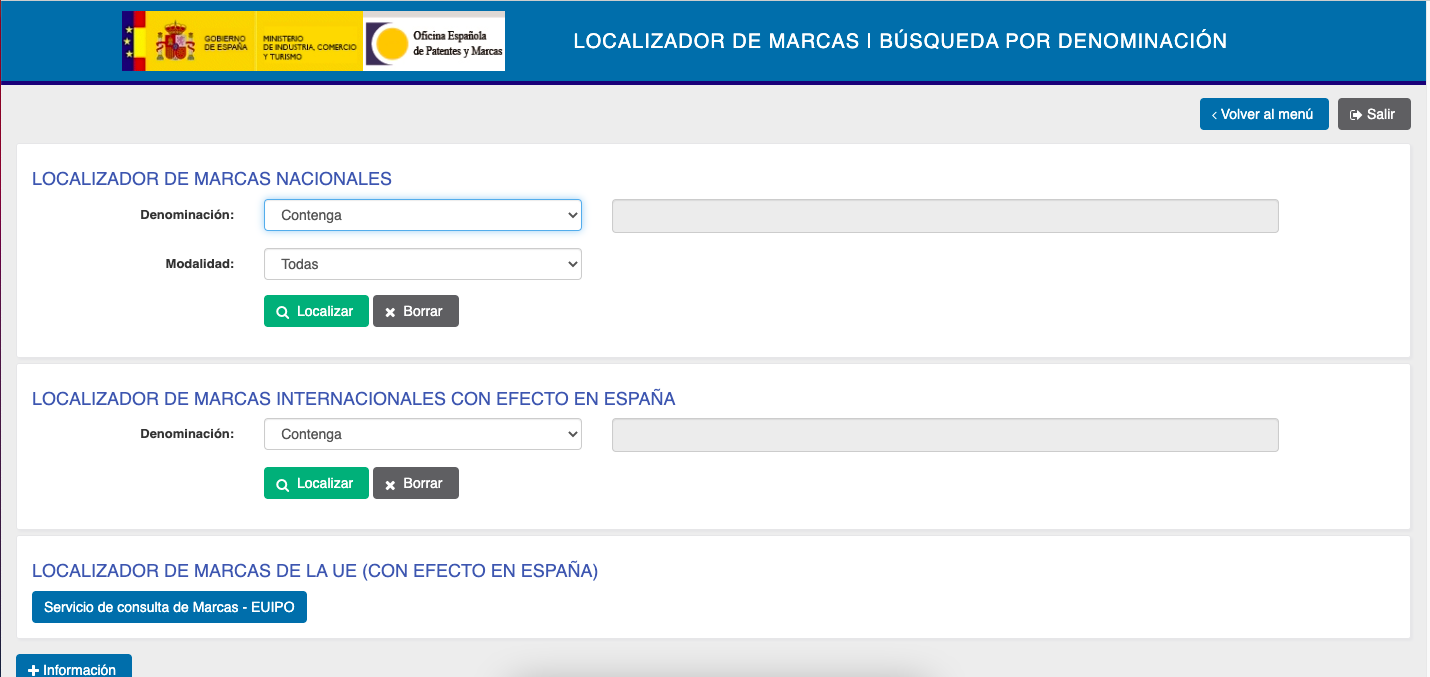 disponibilidad de la marca