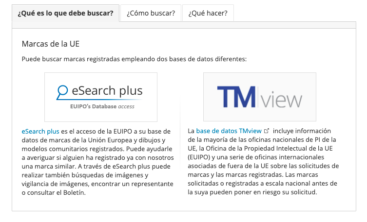 Bases de datos de EUIPO