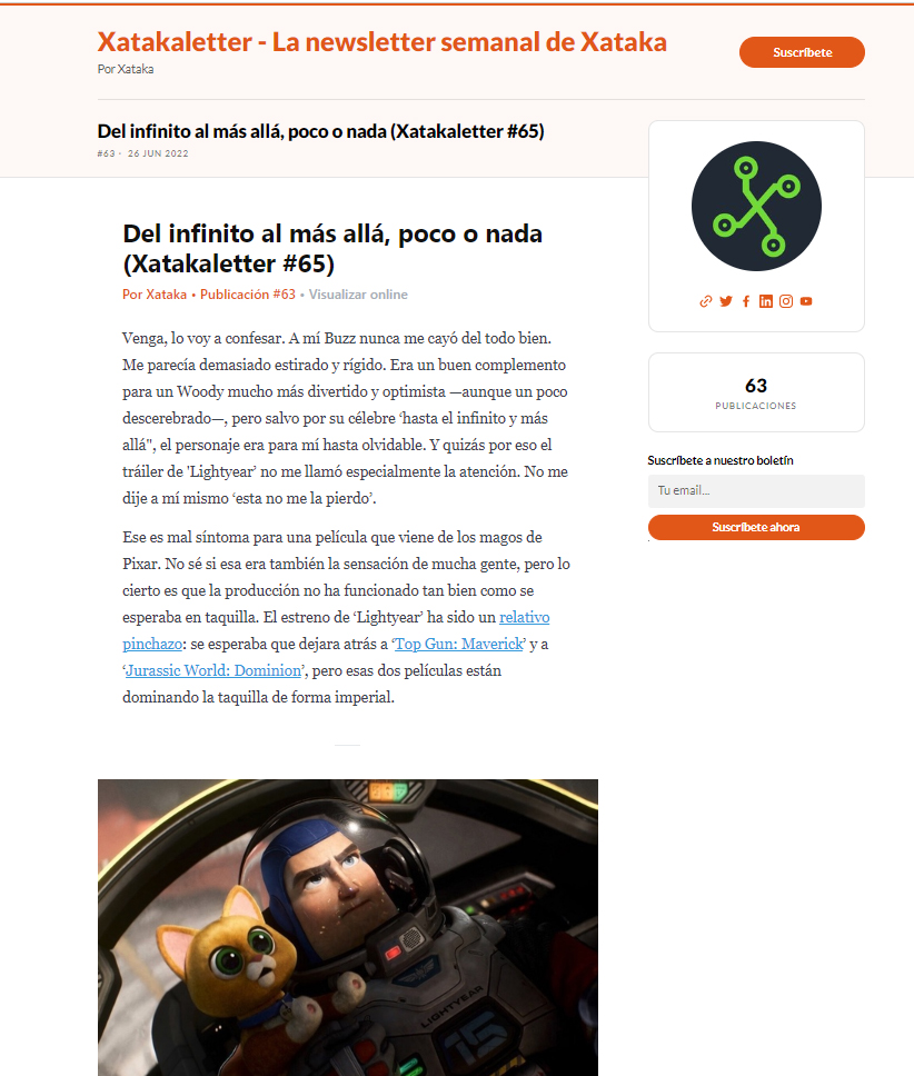 Newsletter de Xataka