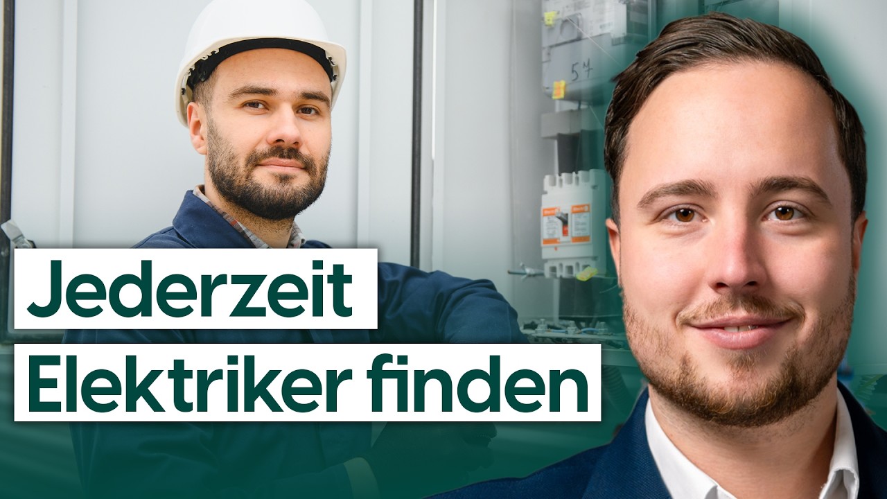 Elektriker bei der Arbeit an einem Schaltschrank in einem mittelständischen Betrieb
