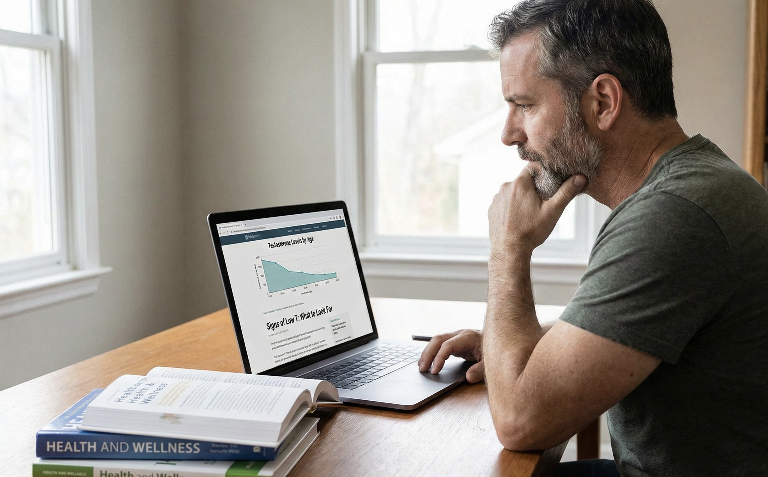 man with low testosterone 