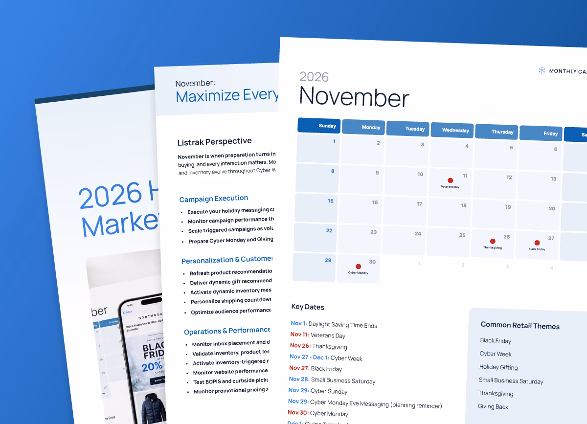 a collage of 2026 holiday resources for 2026 holiday retail season