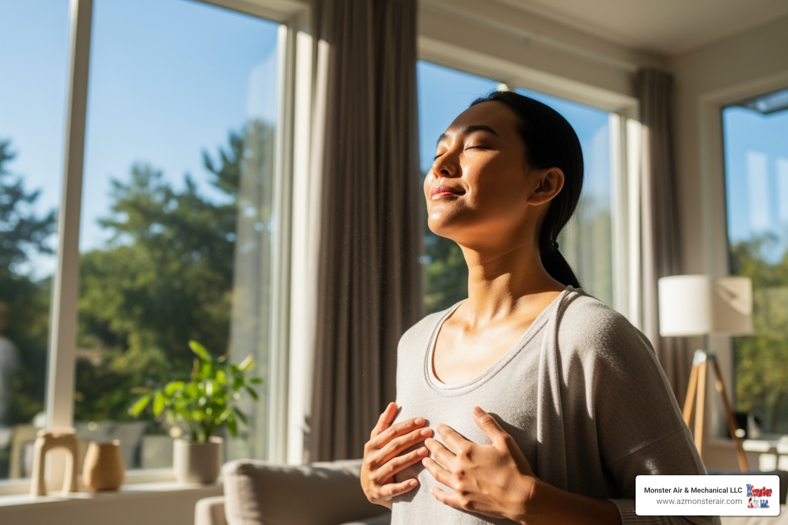 person breathing easily, free from allergy symptoms - indoor air quality duct cleaning avondale person breathing easily, free from allergy symptoms - indoor air quality duct cleaning avondale