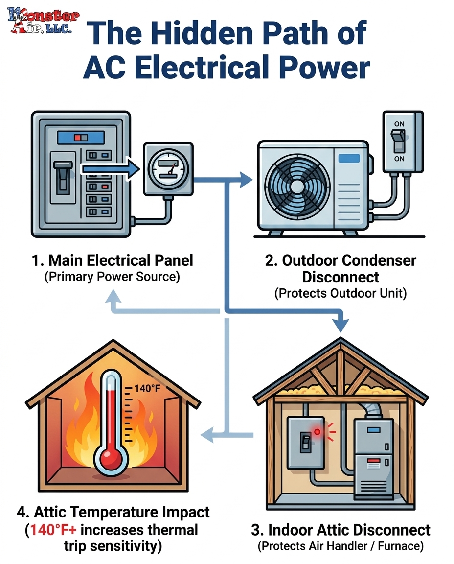 The Hidden Path of AC Electrical Power