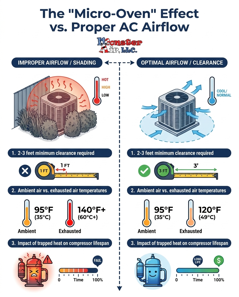 The 'Micro-Oven' Effect vs. Proper AC Airflow