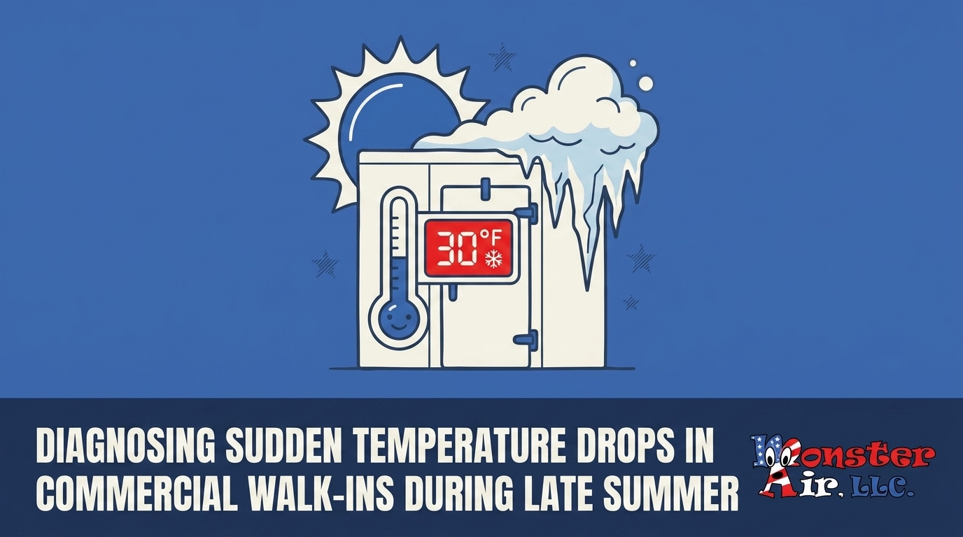 Sudden Temperature Drops in Commercial Walk-Ins During Late Summer