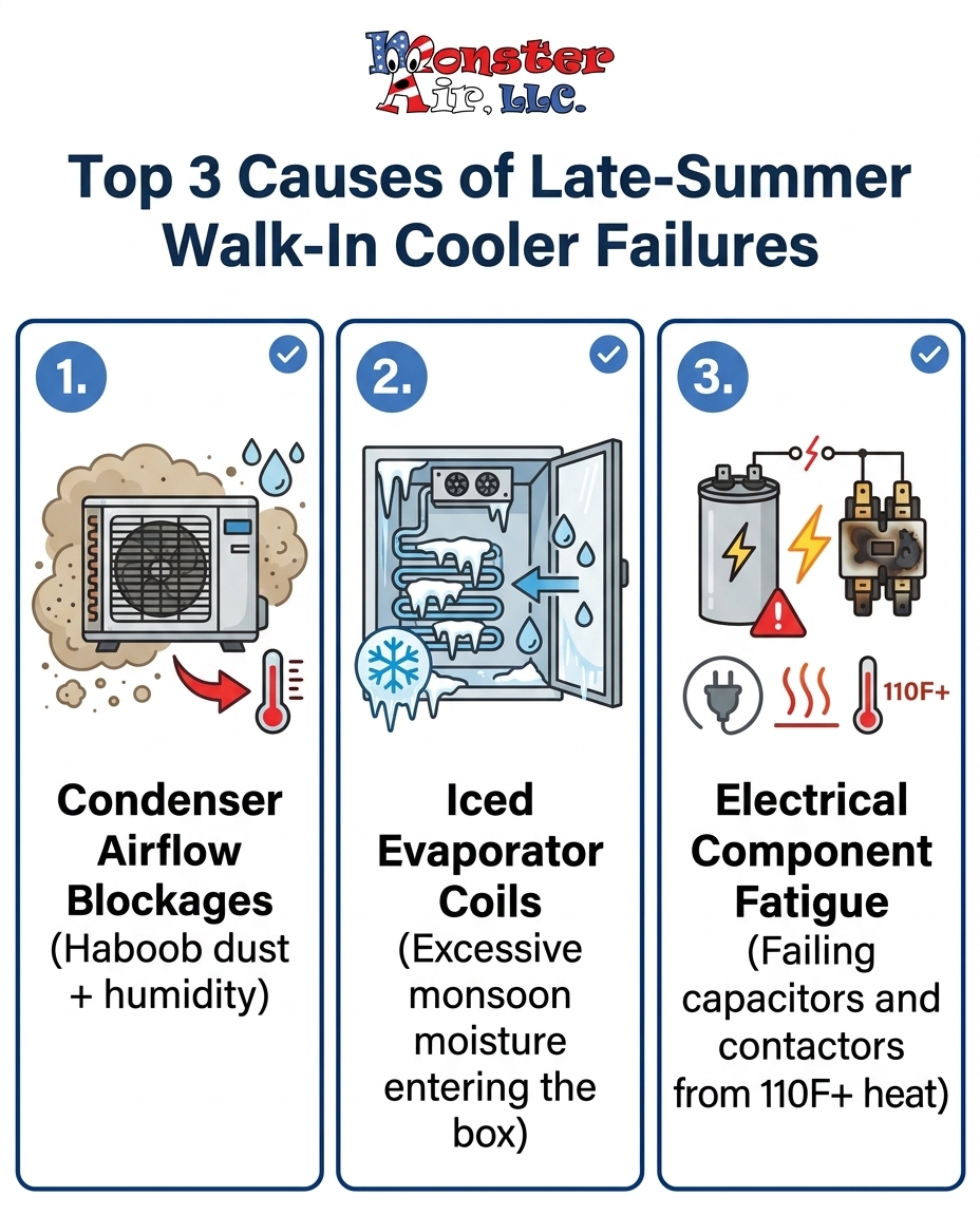 Critical Triggers for Late-Summer Walk-In Cooler Failures