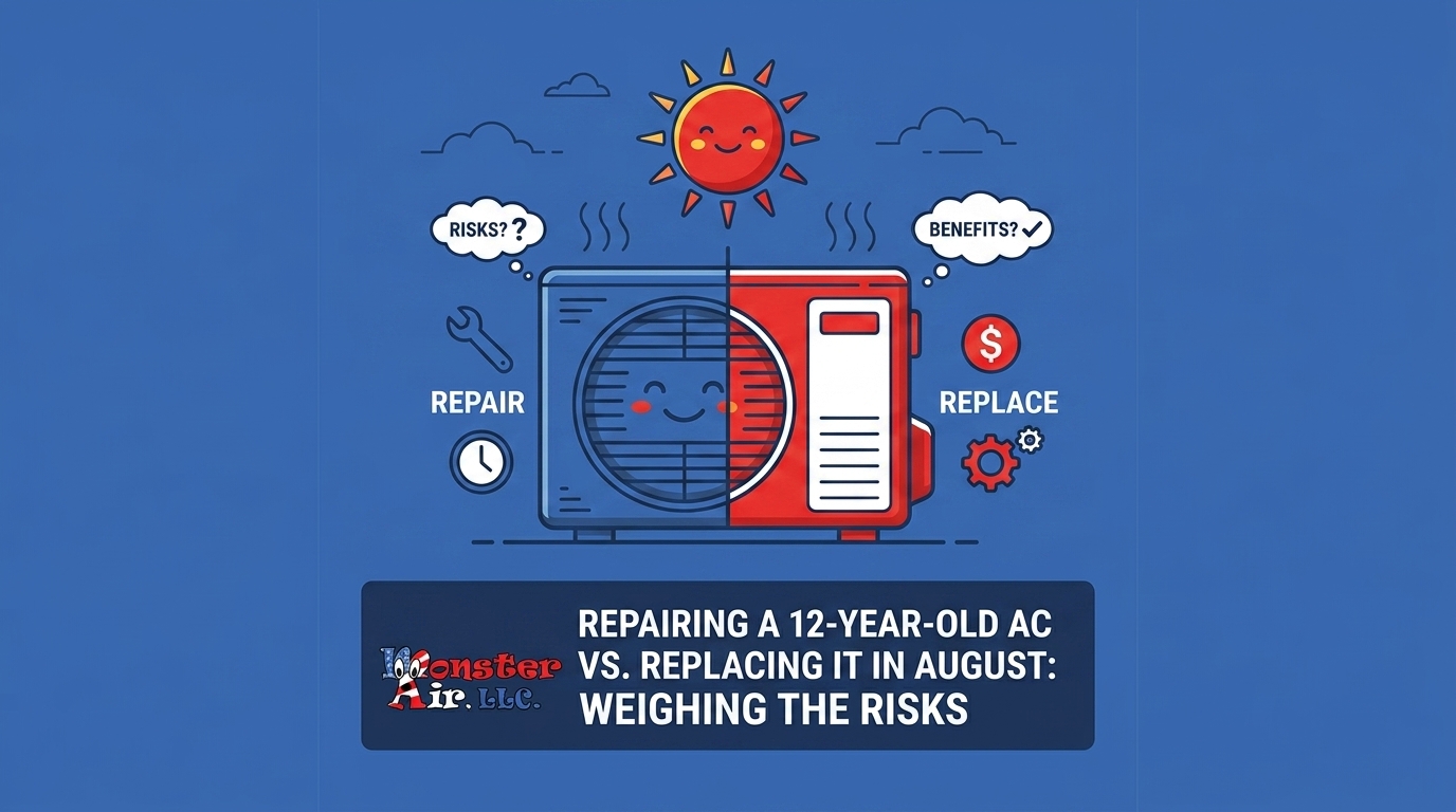 Repairing a 12-Year-Old AC vs. Replacing It in August