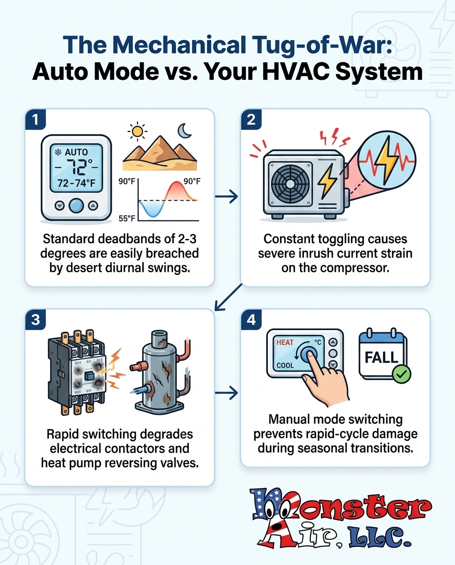 The Mechanical Tug-of-War: Auto Mode vs. Your HVAC System