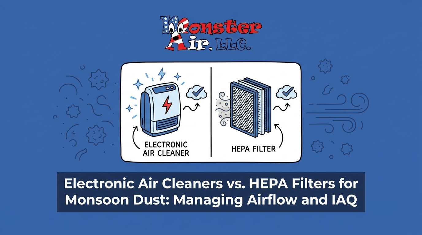 Electronic Air Cleaners vs. HEPA Filters for Monsoon Dust