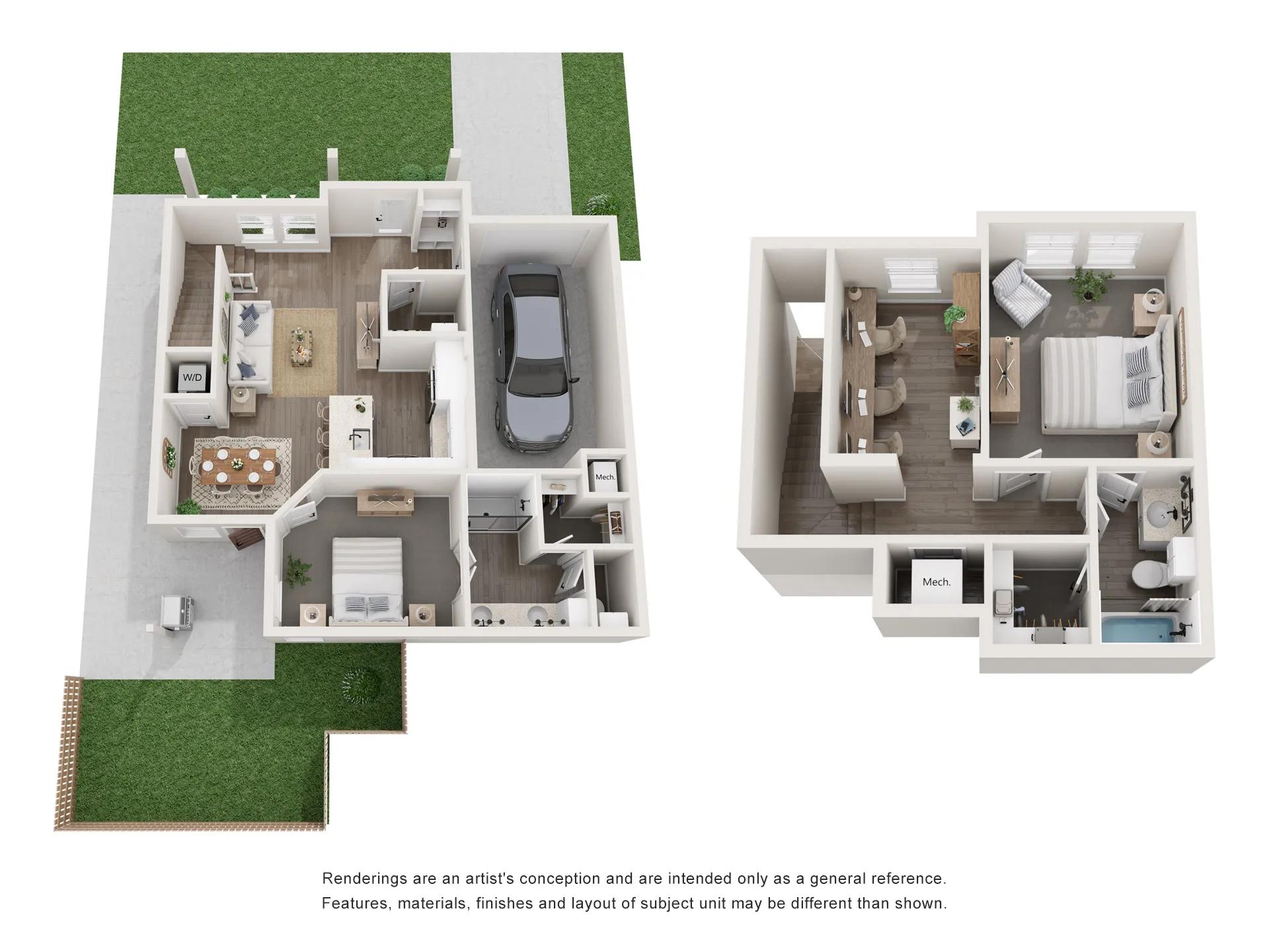 3D FLOORPLAN IMAGE - B3 | 2X2