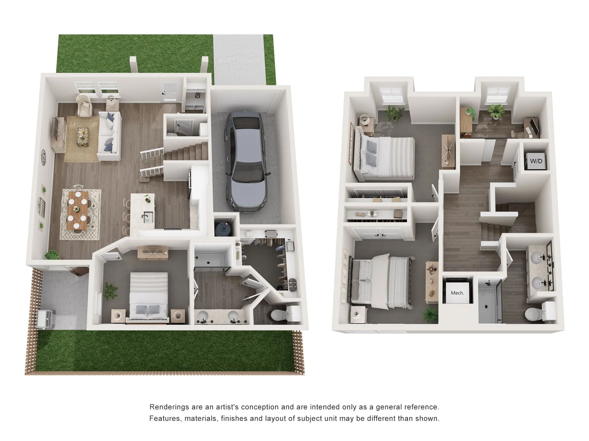 3D FLOORPLAN IMAGE - C1 | 3X3