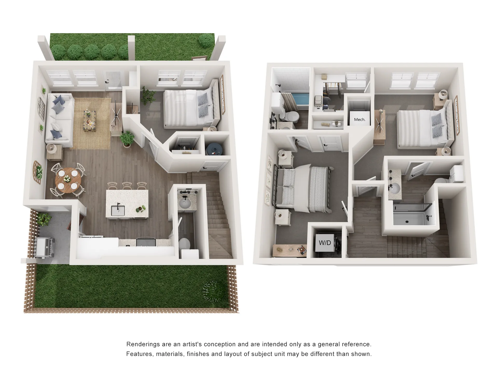 3D FLOORPLAN IMAGE - B4 | 2X2