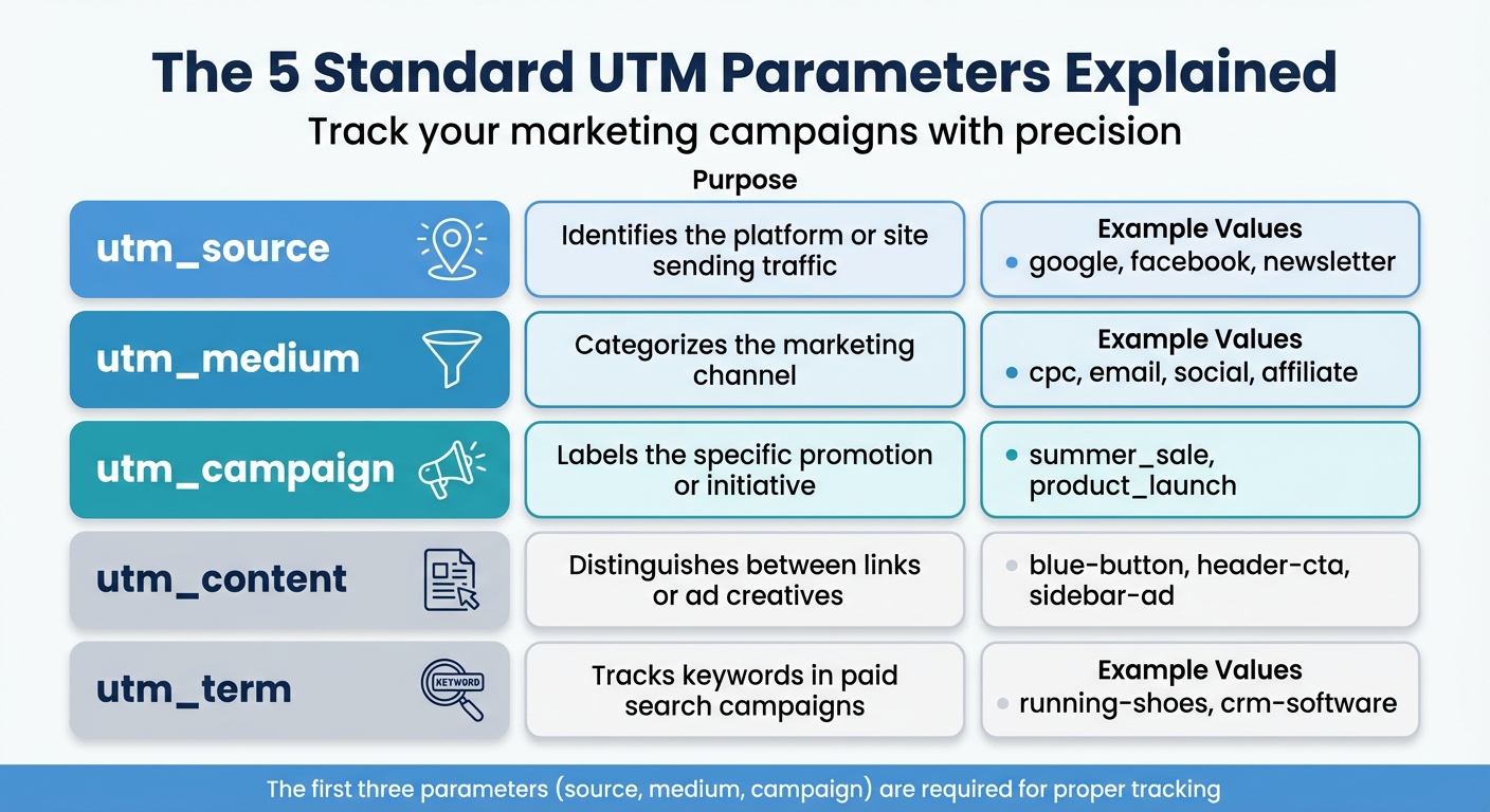 The 5 Standard UTM Parameters Explained with Examples