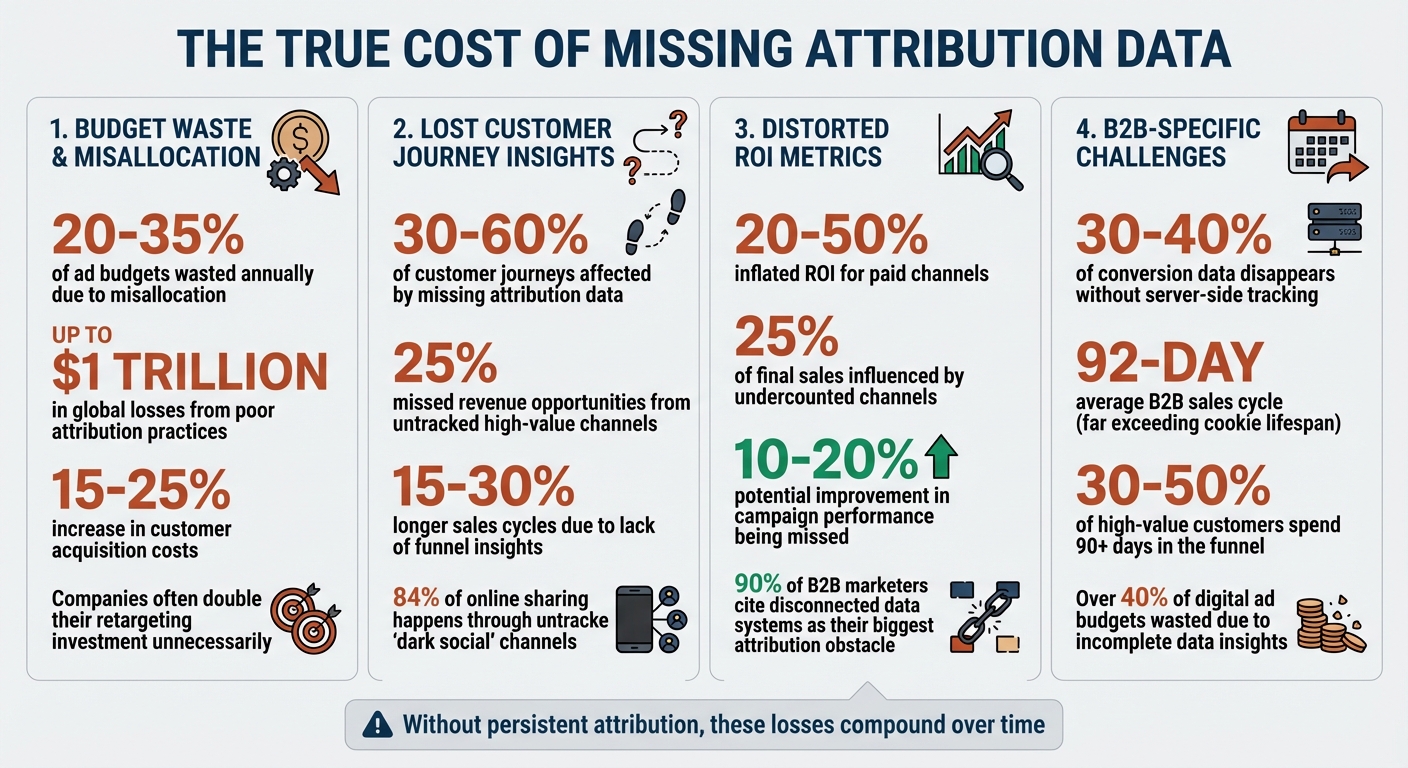 The Cost of Missing Attribution Data: Key Statistics on Budget Waste and Lost Revenue