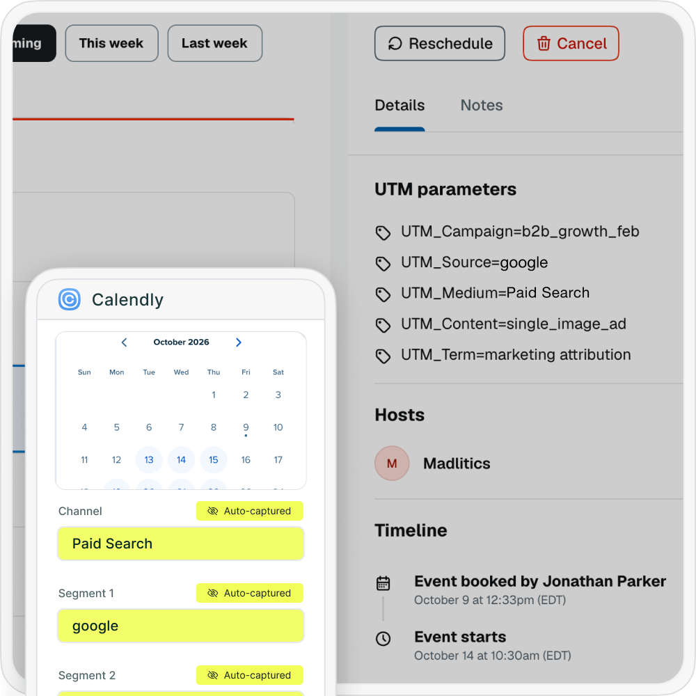 Captured data syncs with reporting tools