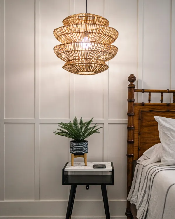 Rattan Hanging Light