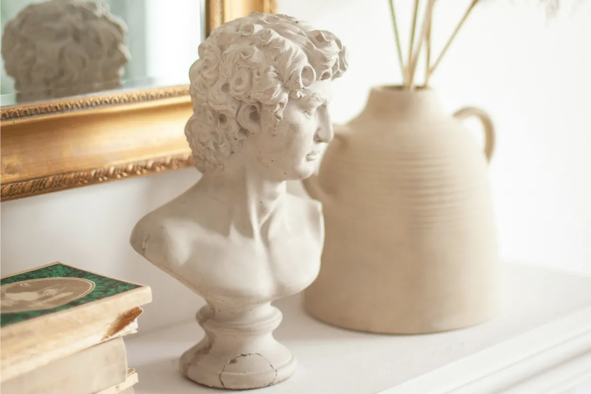 Statue accessory on table