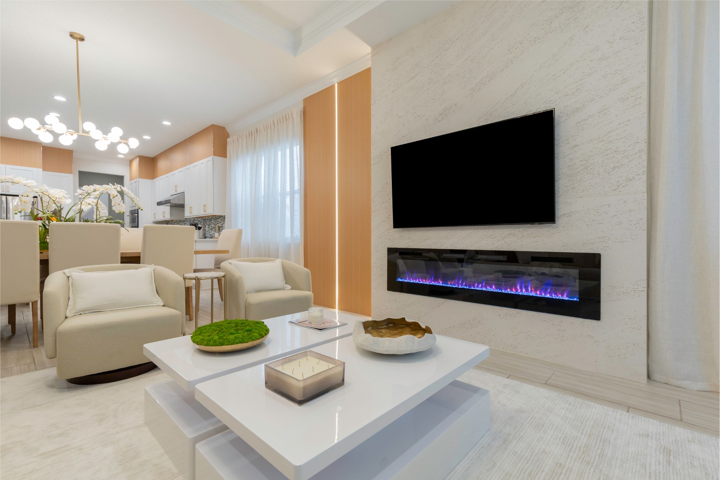 Living room with lots of furniture