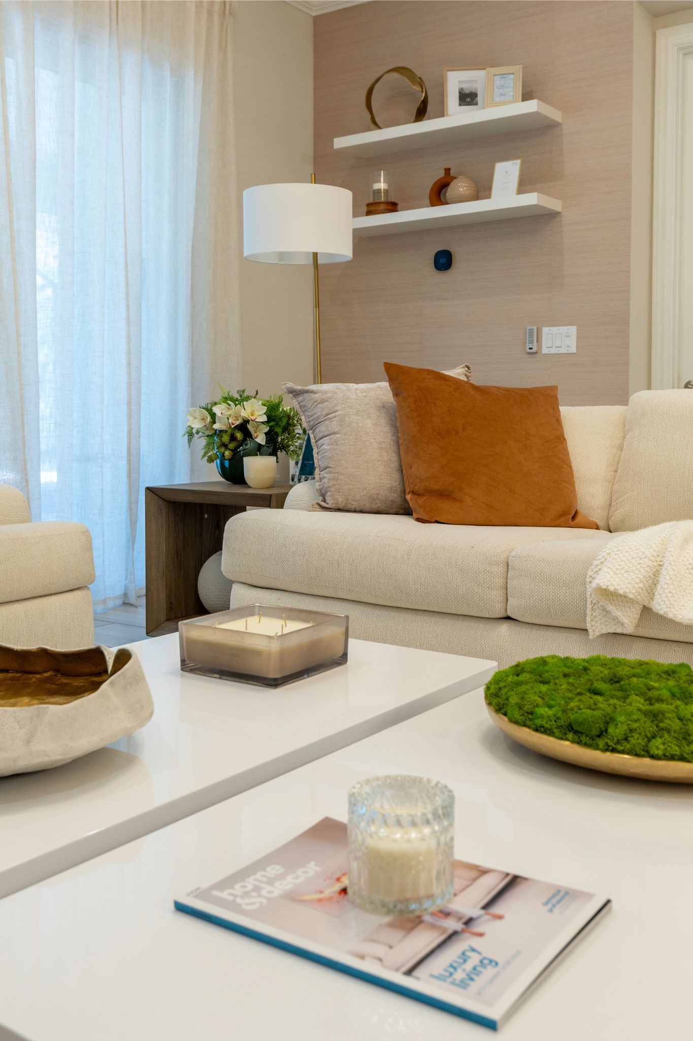 Living room with lots of furniture