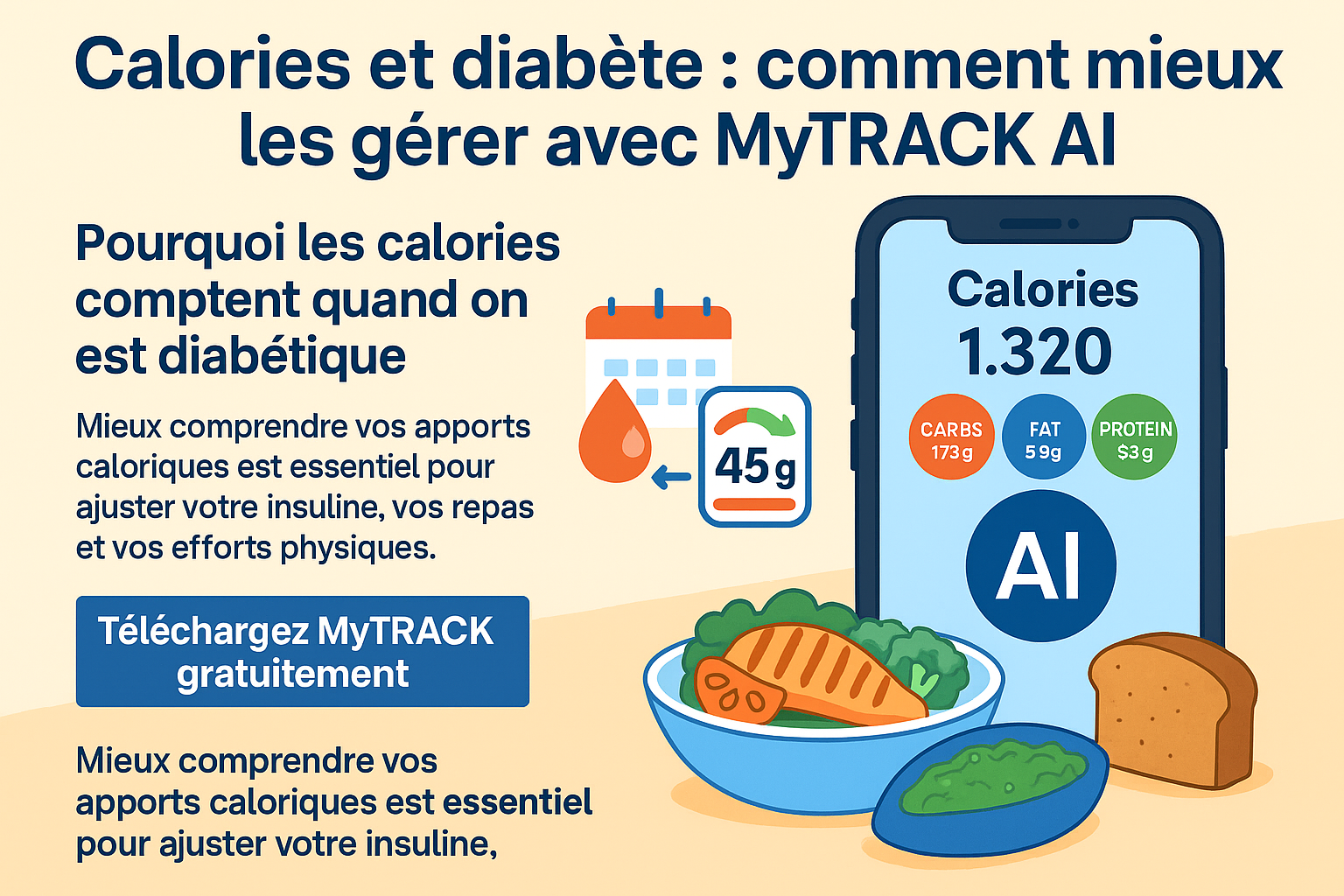 Repas pour diabétiques de type 2 avec faible index glycémique