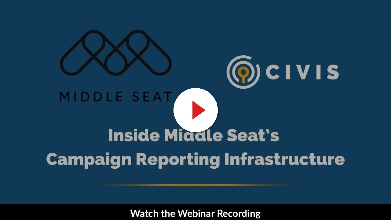 Watch the webinar recording: Inside Middle Seat's Campaign Reporting Infrastructure