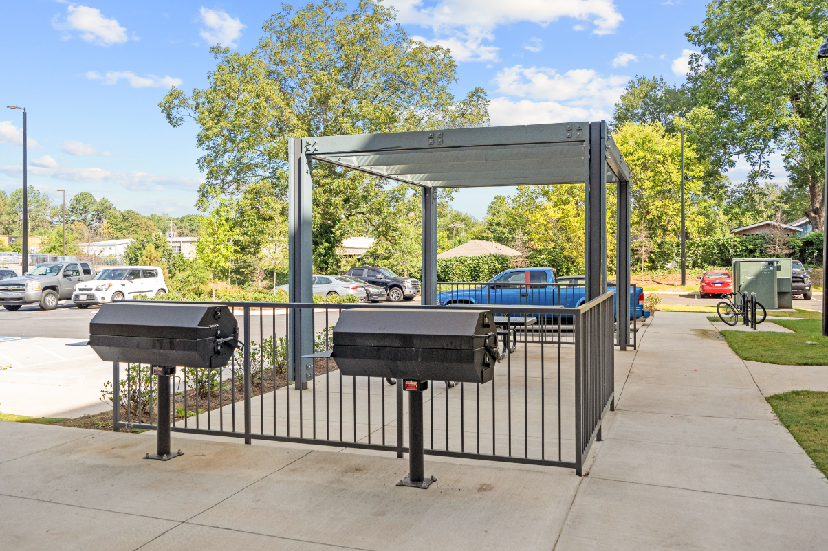 BBQ Area with Grills and picnic table