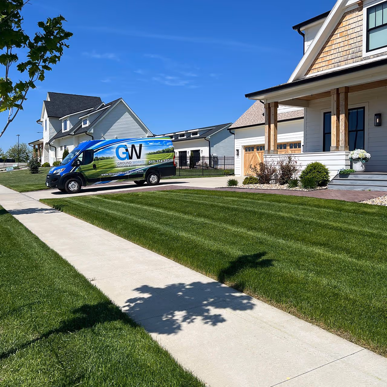 Residential lawn care and landscaping by Ground Works Lawn Care and Landscaping