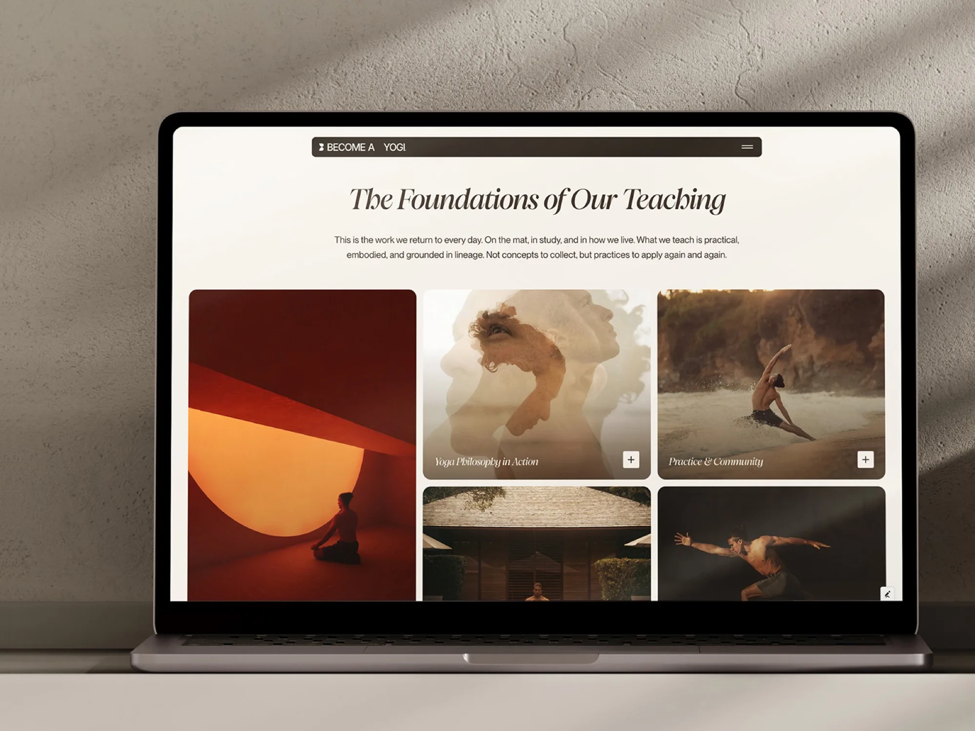 The Methods page, Become A Yogi