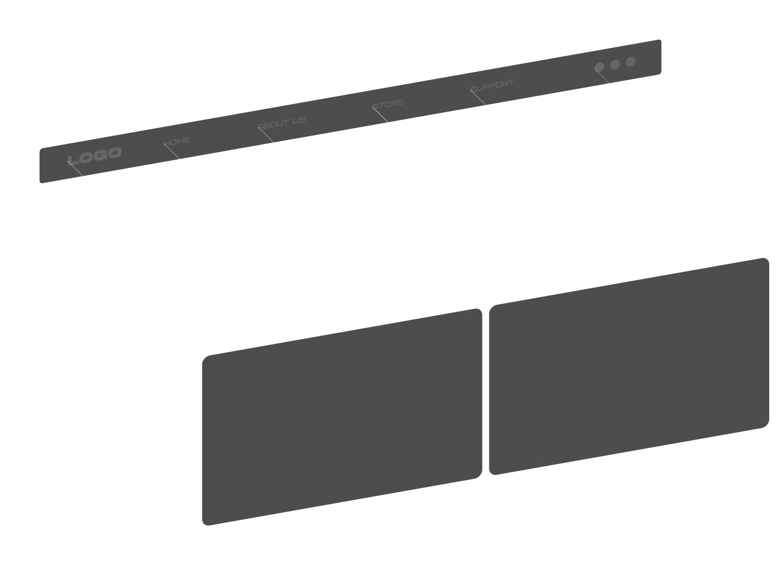 Website exploded diagram