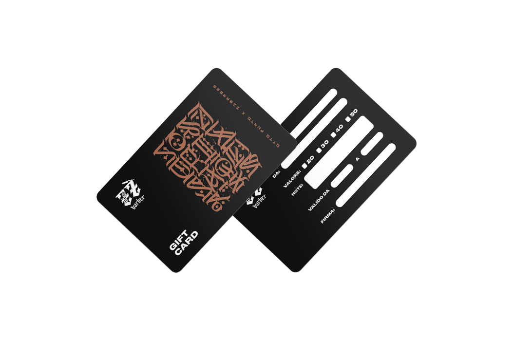Ottopunto X ZZ Barber gift card design