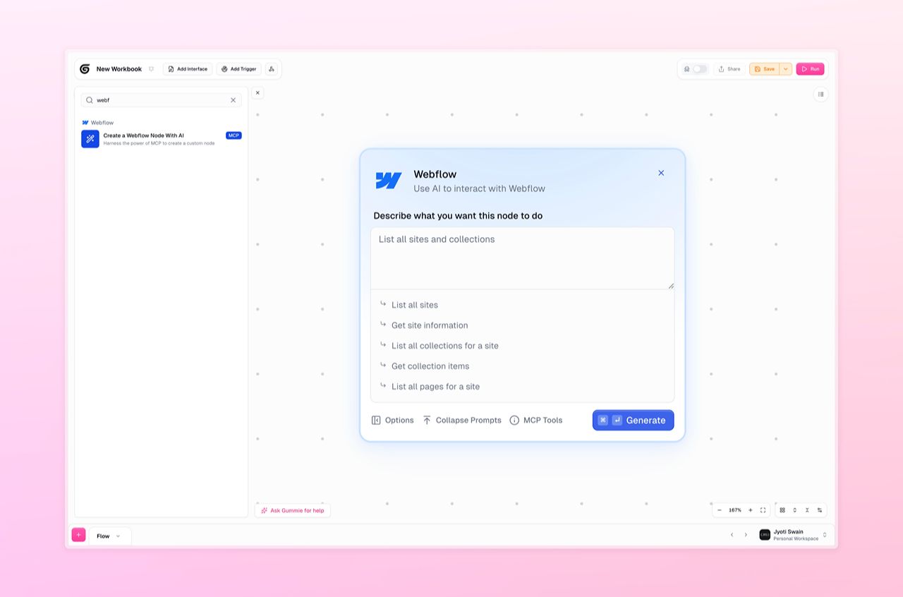 Gumloop workflow builder