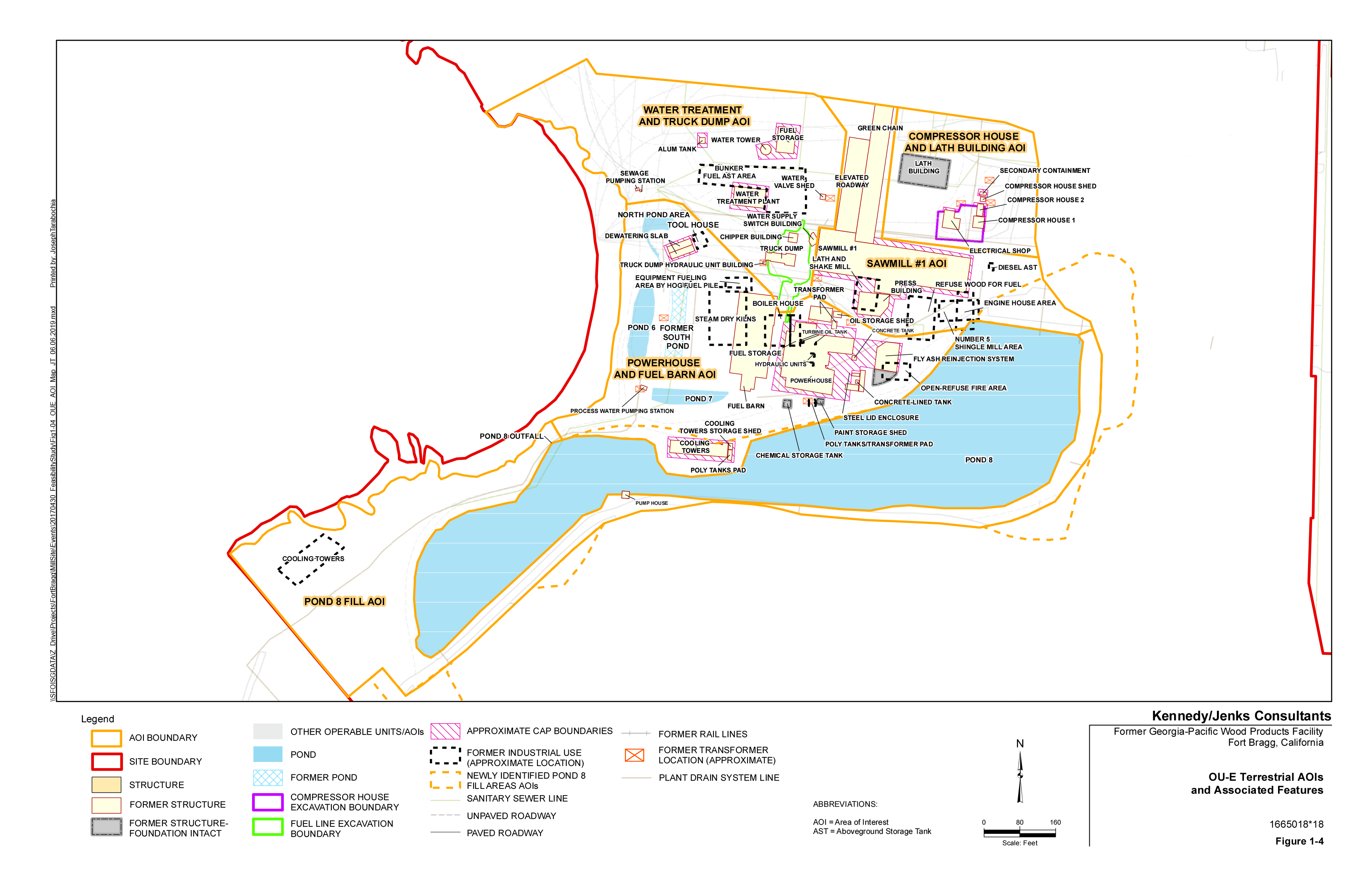 Map of OU-E former uses 