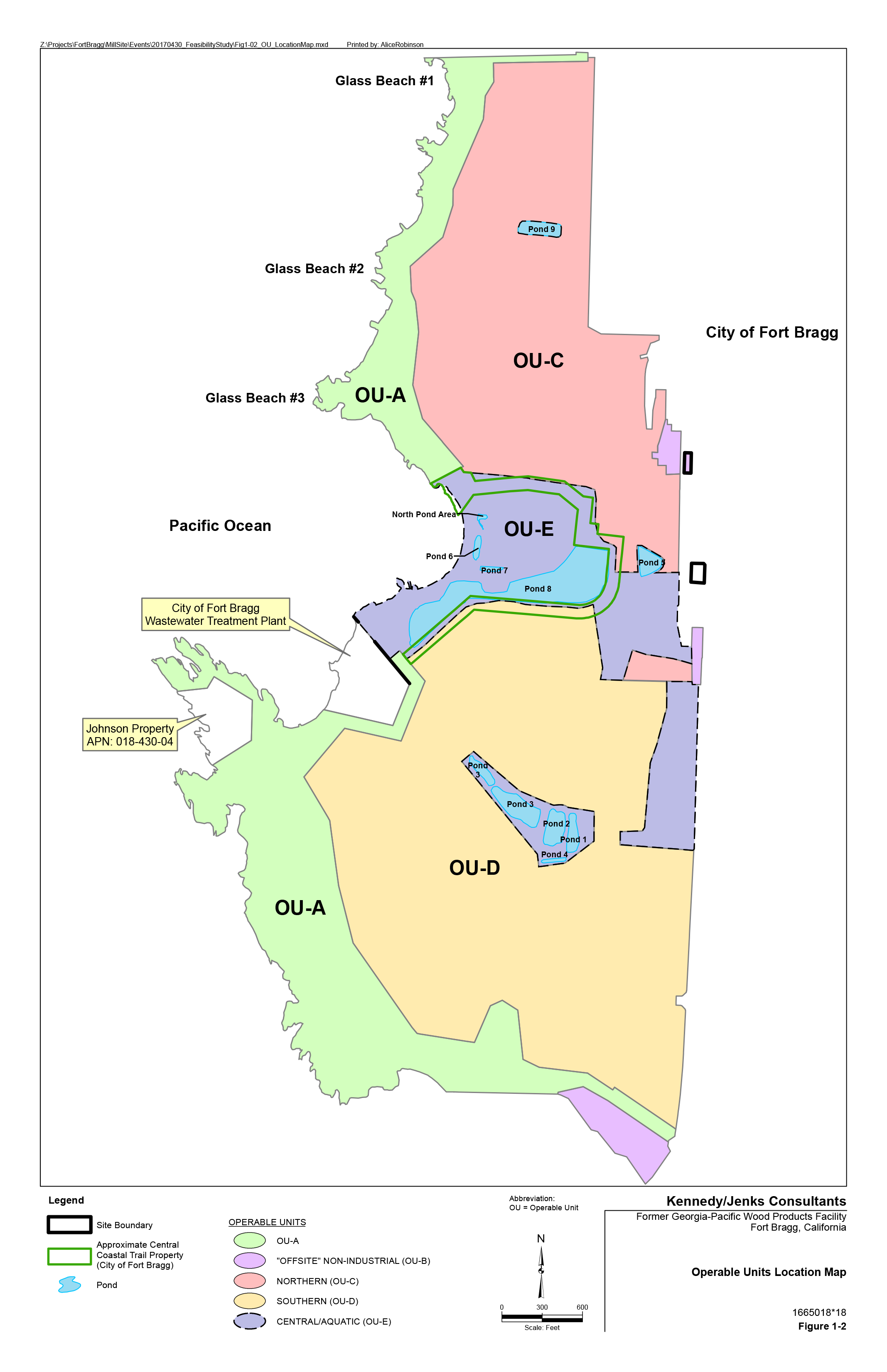 GP Mill Site Operable Units Map