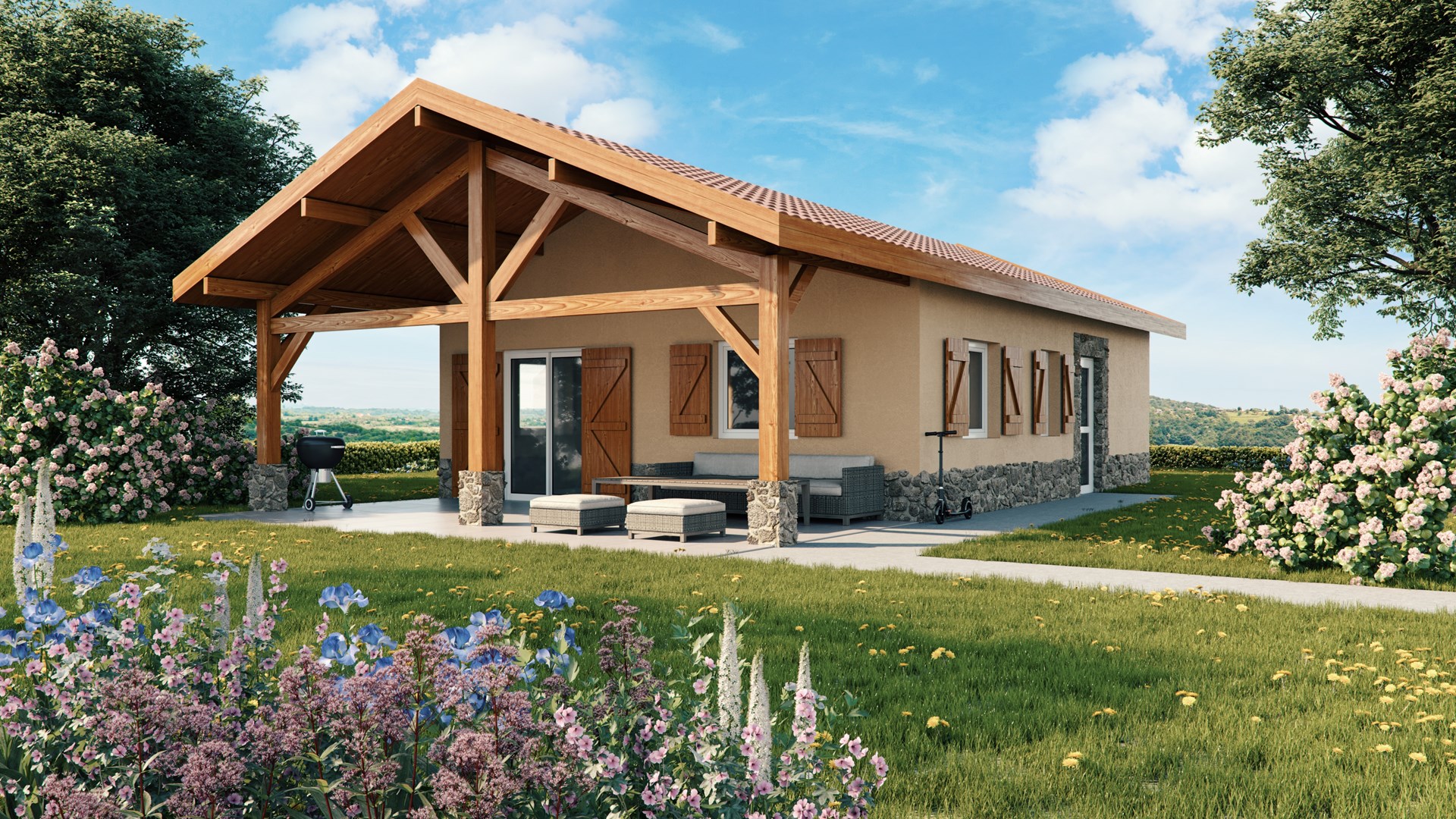 Recreatiewoning op Landgoed De Wielsche Dreef in Eck en Wiel