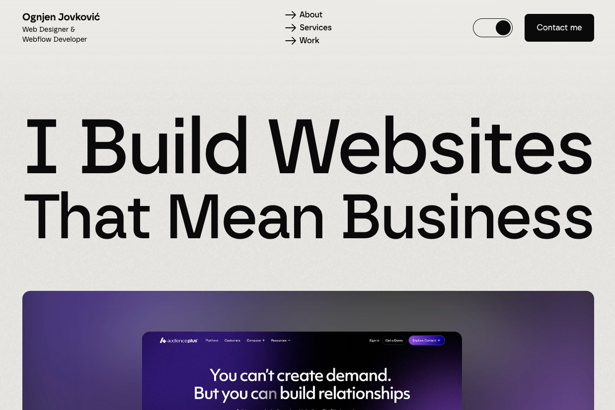 site profile thumbnail