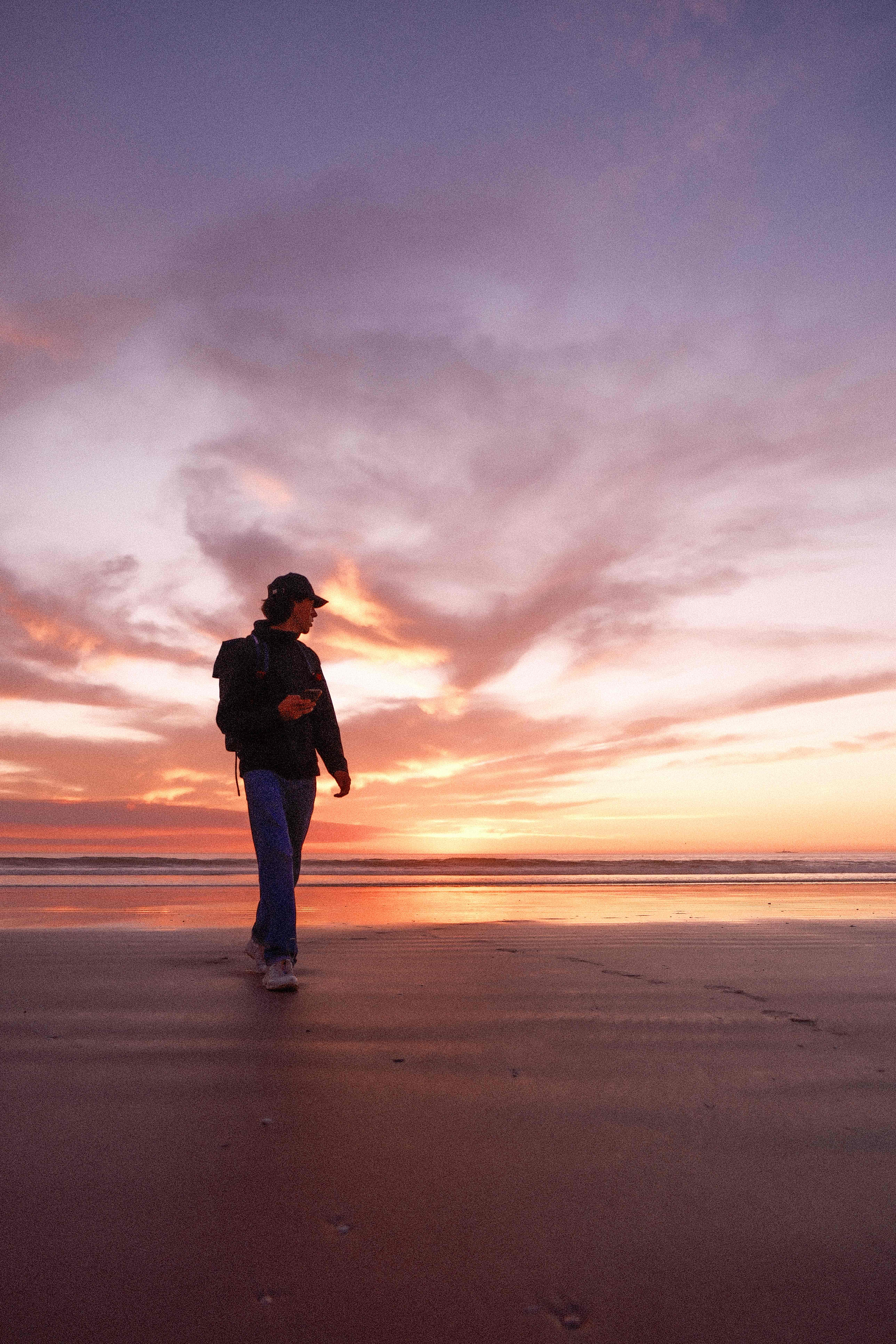 Beach silhouettes photograph
