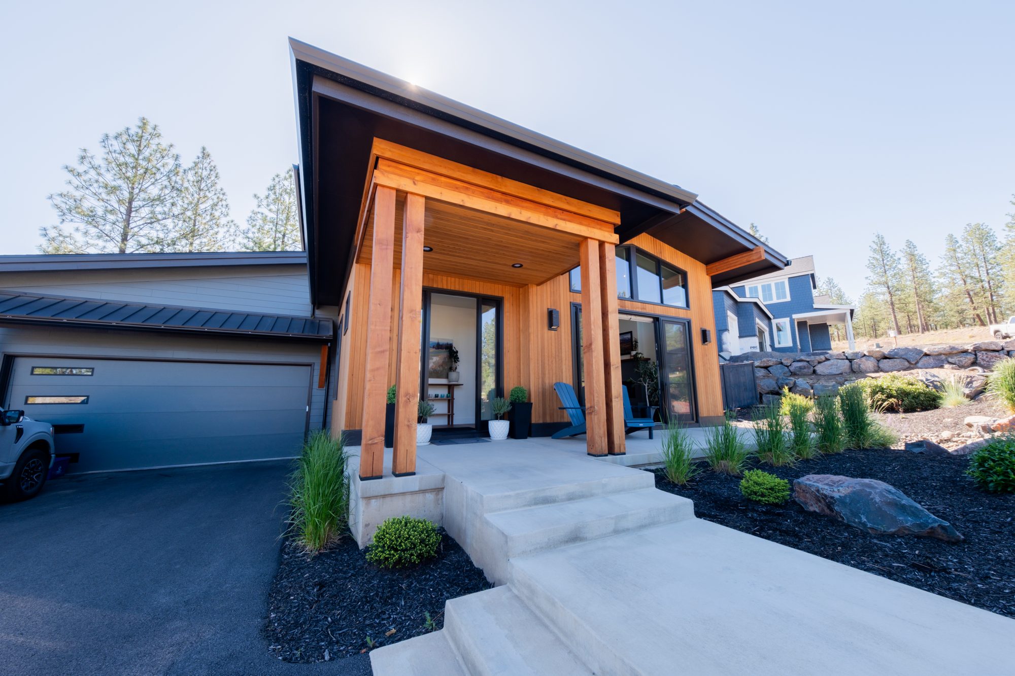 Covered front porch — listing photography by Kanyon Studio