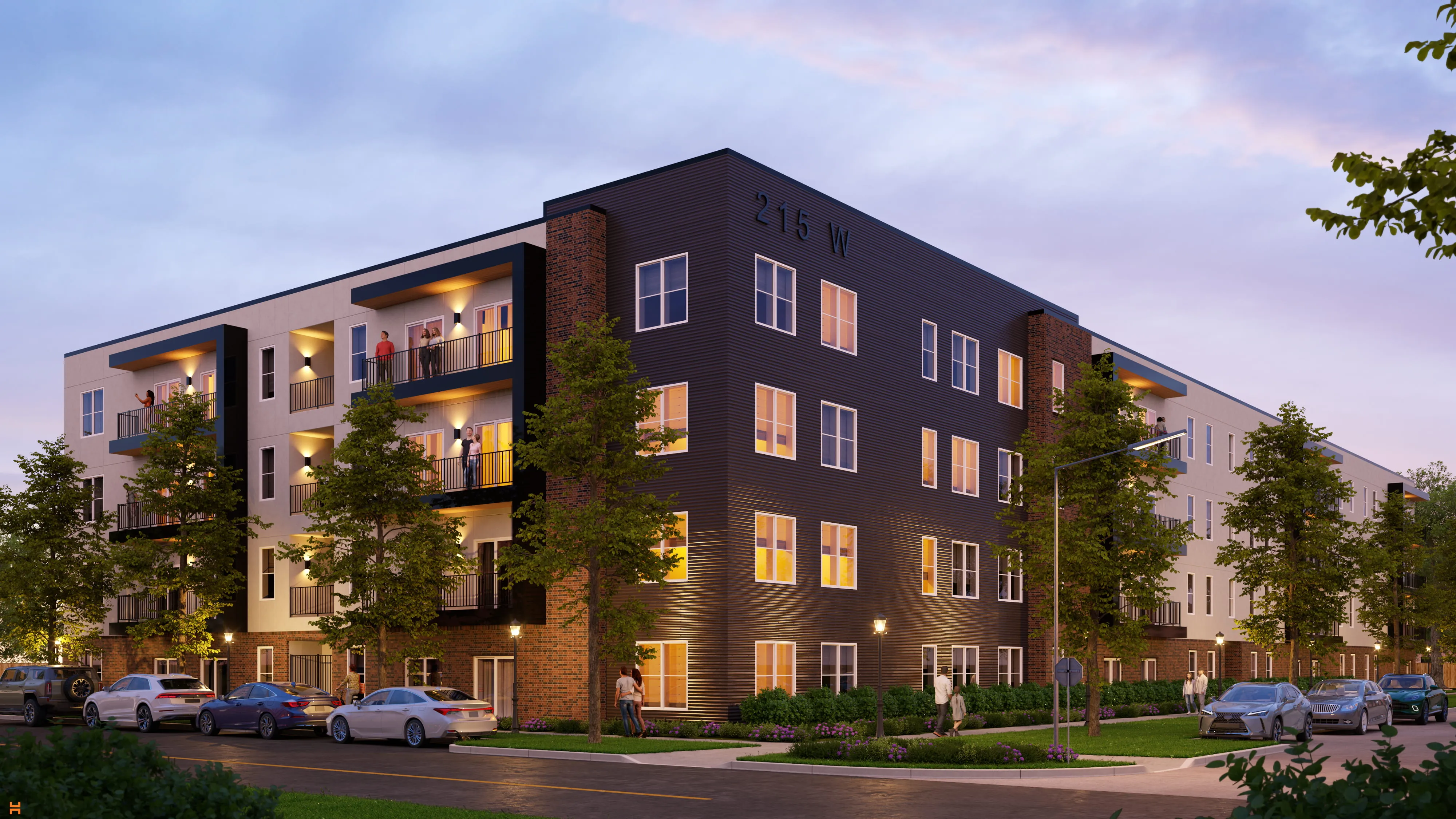 Exterior rendering of 215 W Linn St