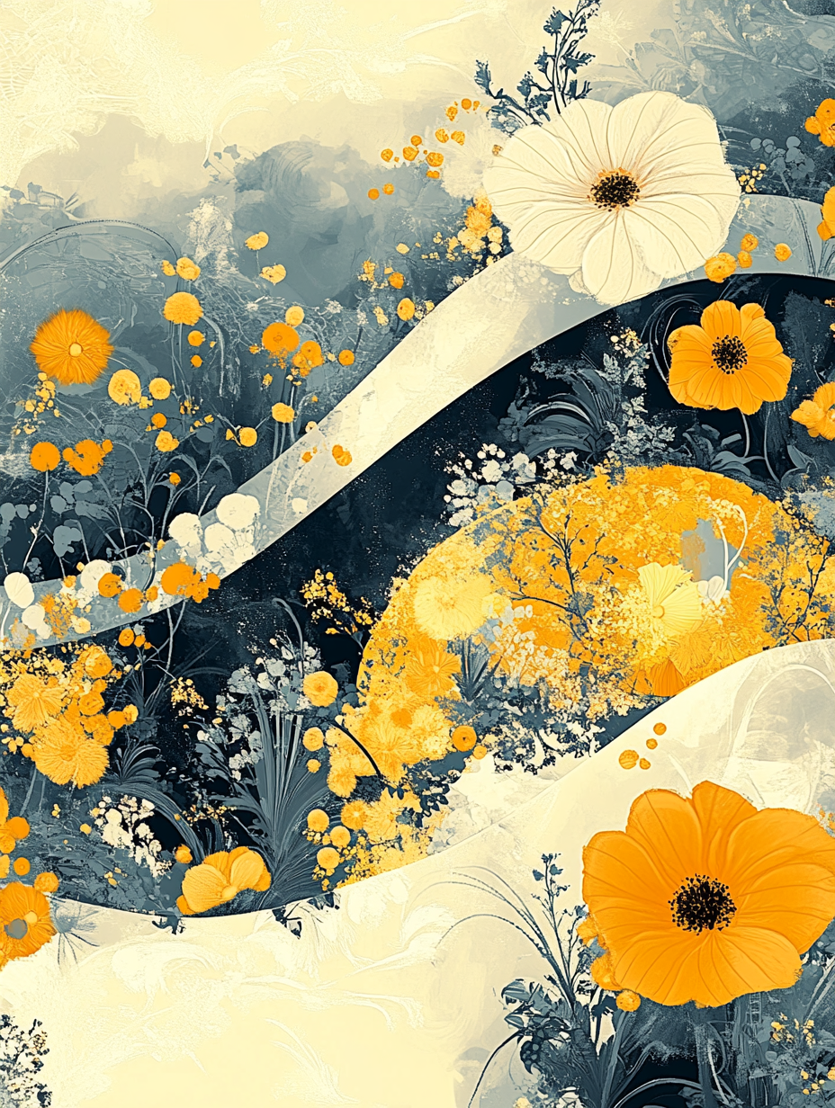 Fantasy image of clouds and water