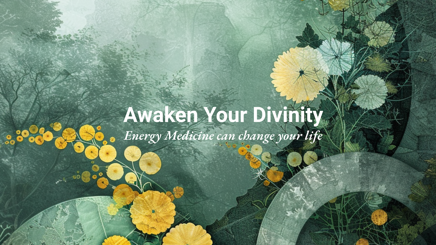 Fantasy image of swirling plants